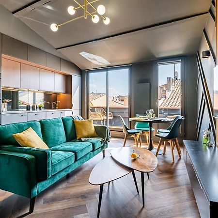 Loft En Ville - Duplex Terrasse Coeur Historique Avec Vue Degagee & Parking Souterrain Offert 拉西约塔 外观 照片