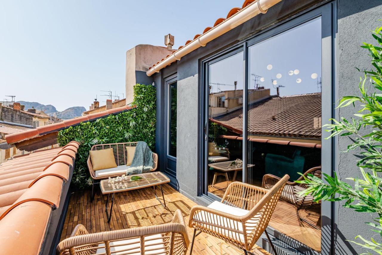 Loft En Ville - Duplex Terrasse Coeur Historique Avec Vue Degagee & Parking Souterrain Offert 拉西约塔 外观 照片