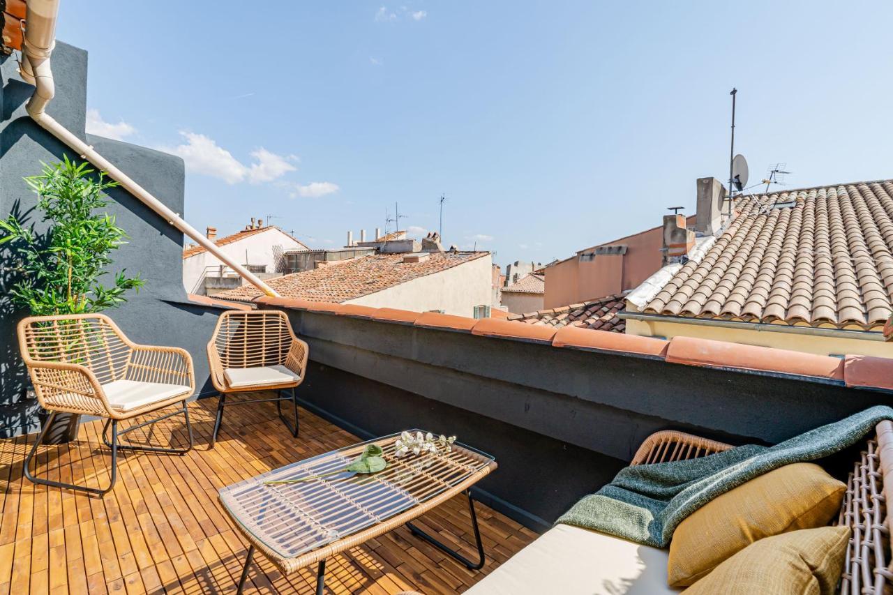 Loft En Ville - Duplex Terrasse Coeur Historique Avec Vue Degagee & Parking Souterrain Offert 拉西约塔 外观 照片