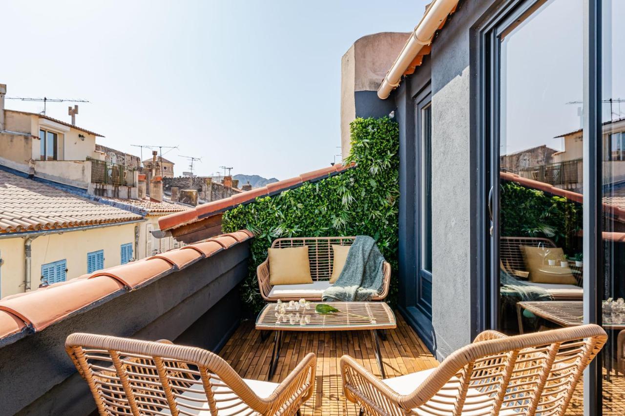 Loft En Ville - Duplex Terrasse Coeur Historique Avec Vue Degagee & Parking Souterrain Offert 拉西约塔 外观 照片